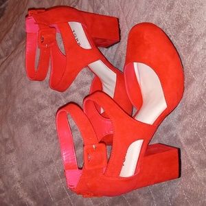 **NWT** TORRID RED PLATFORM DORSAY SIZE 7W